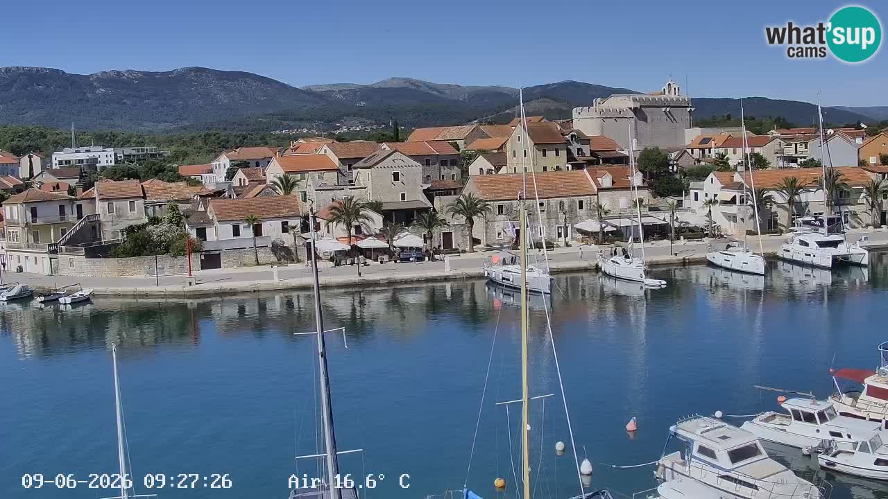 Livecam Hvar Vrboska marina | Île de Hvar | Dalmatia
