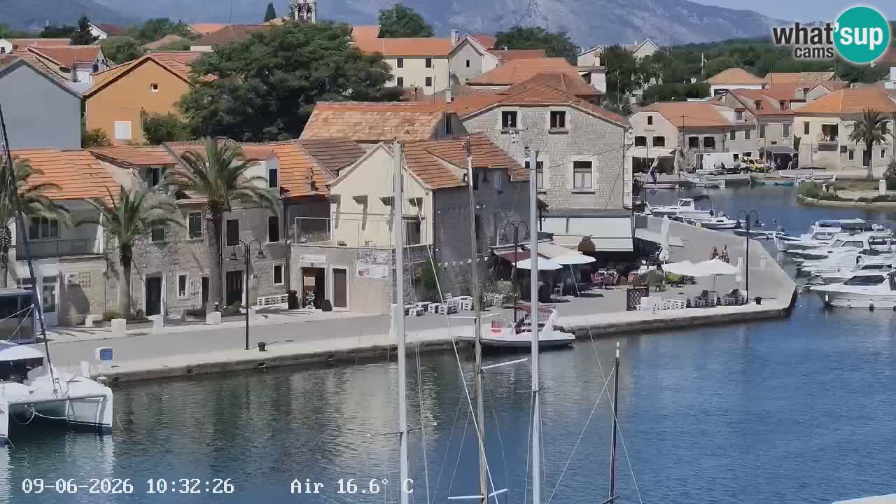Webcam Hvar Vrboska marina | Dalmazia
