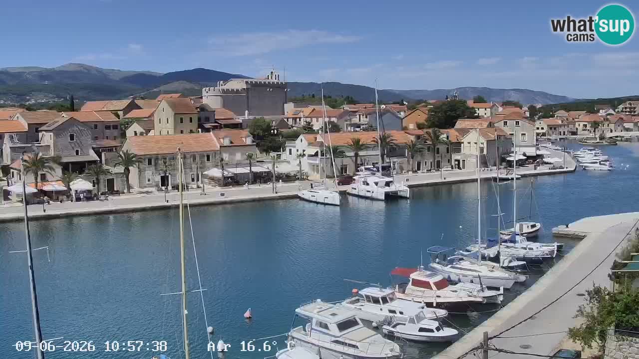 Livecam Hvar Vrboska marina | Île de Hvar | Dalmatia
