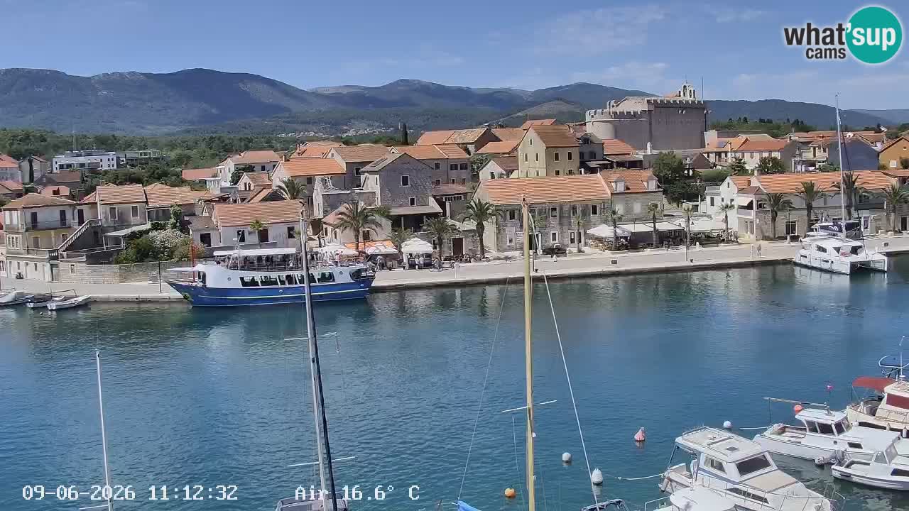 Livecam Hvar Vrboska marina | Île de Hvar | Dalmatia