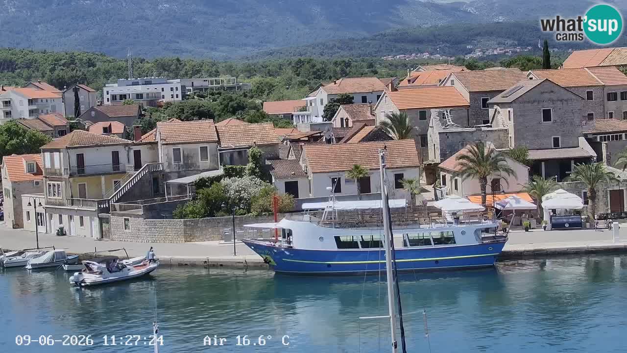 Webcam Vrboska marina | Hvar Insel | Dalmatien