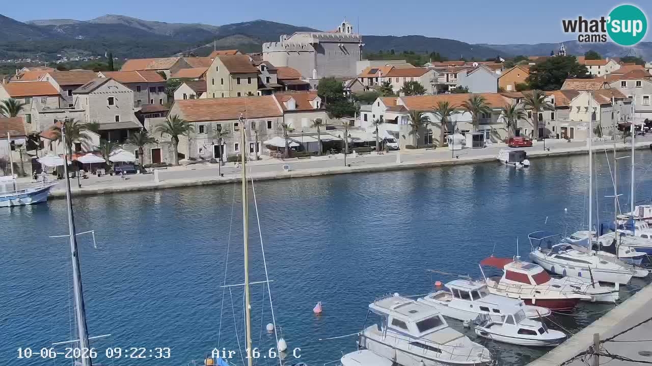 Livecam Hvar Vrboska marina | Île de Hvar | Dalmatia