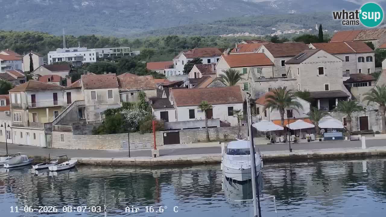 Livecam Hvar Vrboska marina | Île de Hvar | Dalmatia