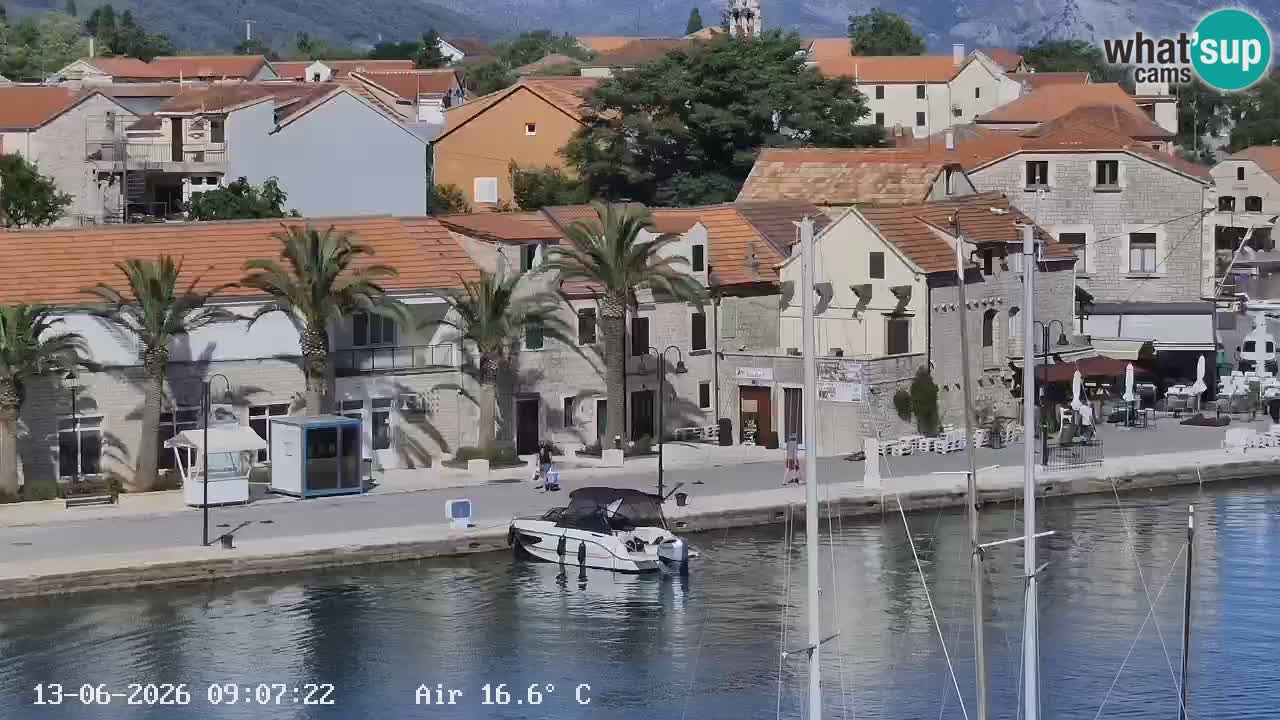 Webcam Hvar Vrboska marina | Dalmazia