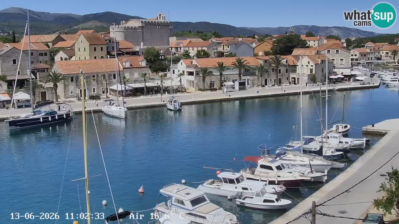 Livecam Hvar Vrboska marina | Île de Hvar | Dalmatia