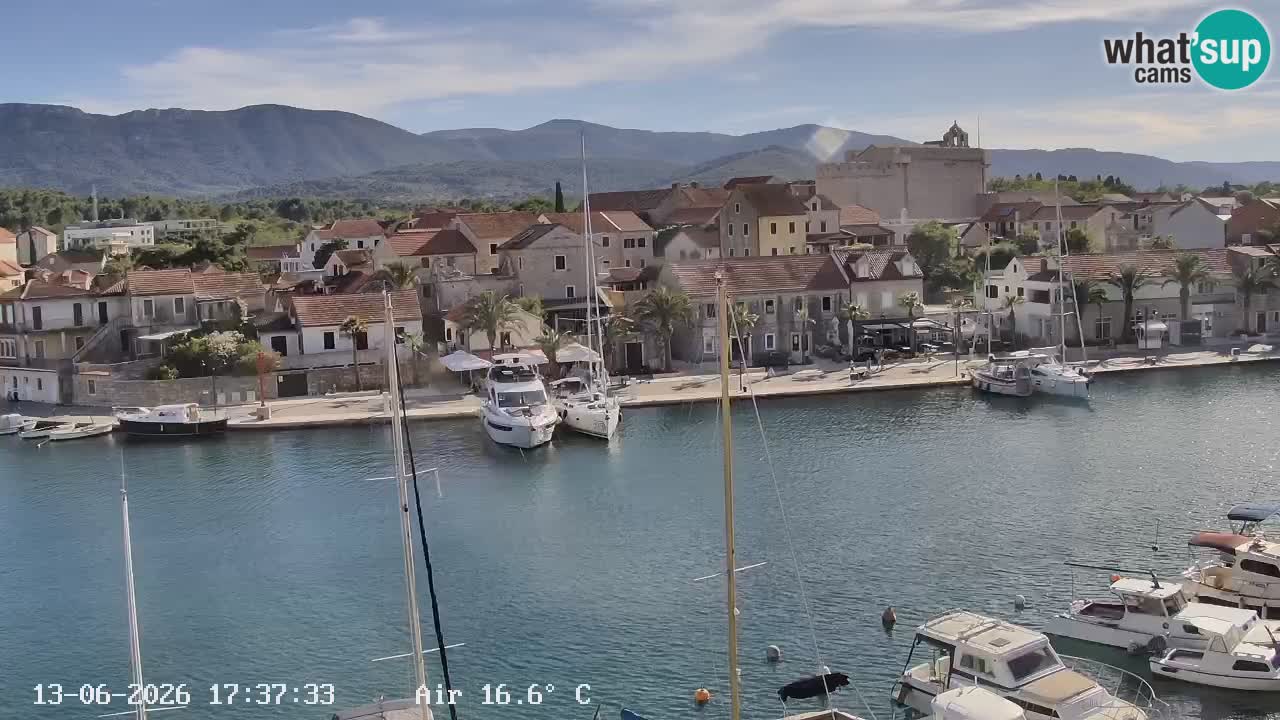 Webcam Vrboska marina | Hvar Insel | Dalmatien