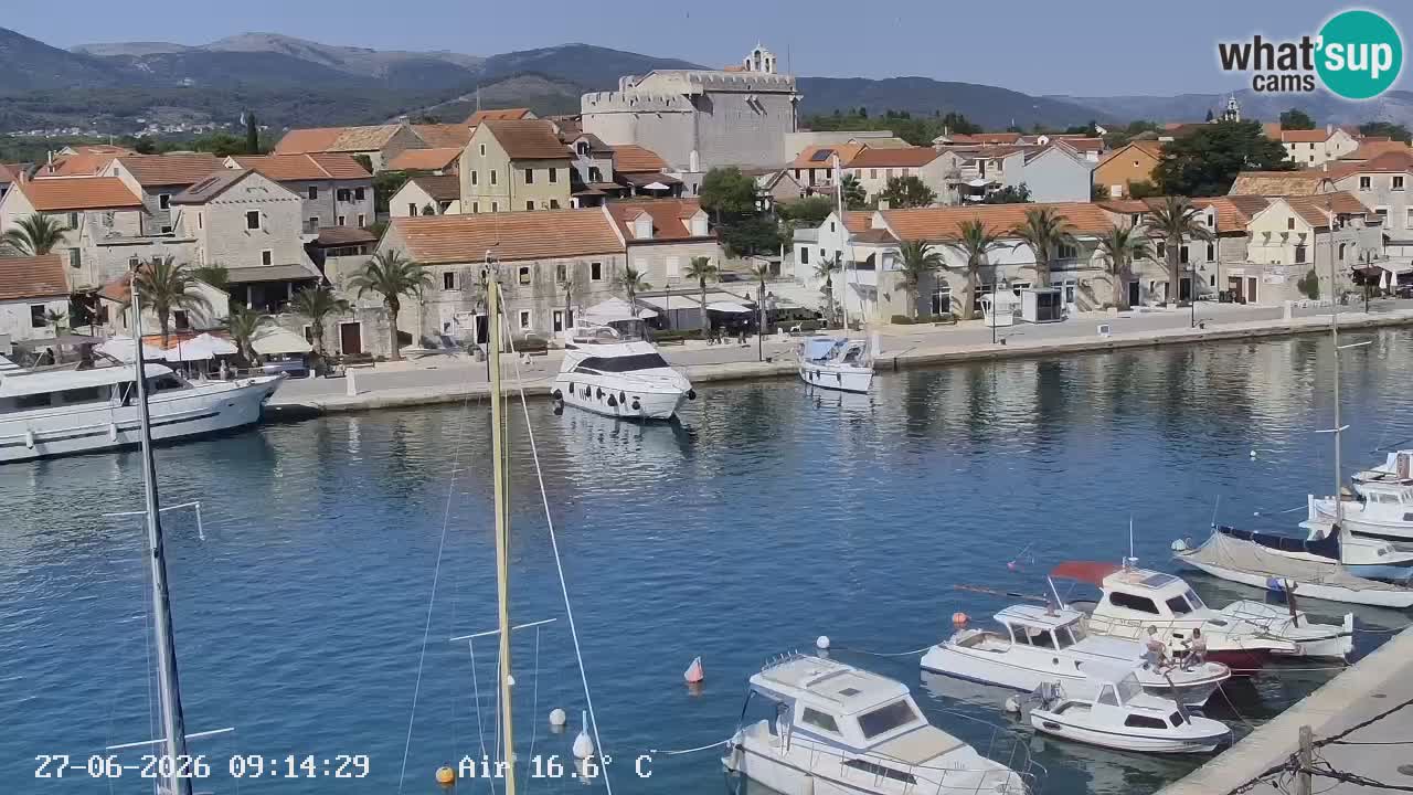 Livecam Vrboska marina | Hvar island | Dalmatia