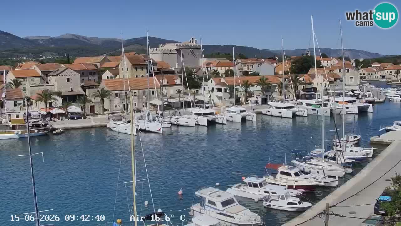 Livecam Vrboska marina | Hvar island | Dalmatia