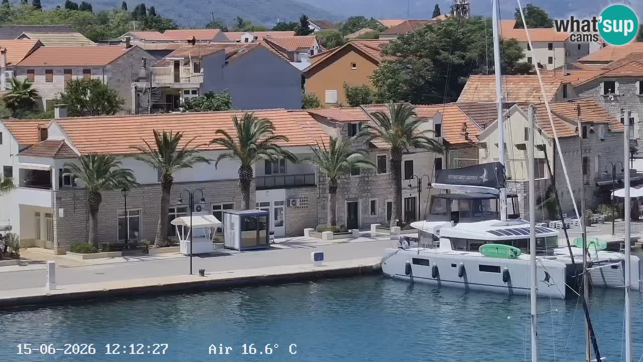 Webcam Vrboska marina | Hvar Insel | Dalmatien