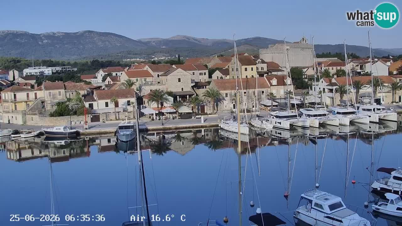 Livecam Vrboska marina | Hvar island | Dalmatia