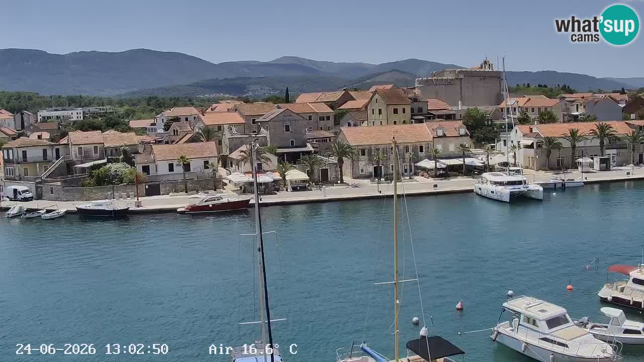 Webcam Hvar Vrboska marina | Dalmazia