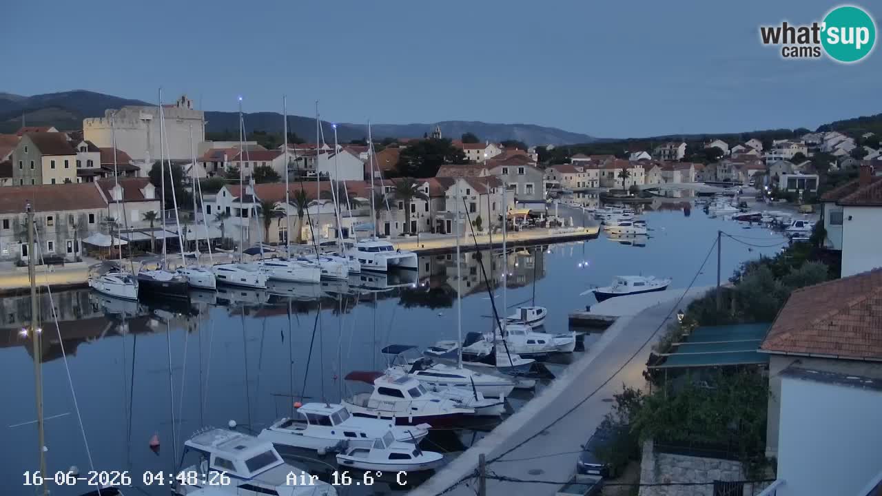 Webcam Vrboska marina | Hvar Insel | Dalmatien