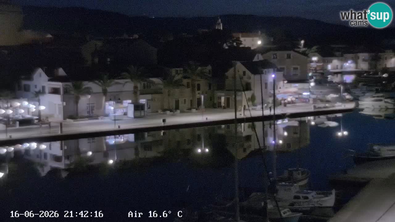 Livecam Hvar Vrboska marina | Île de Hvar | Dalmatia