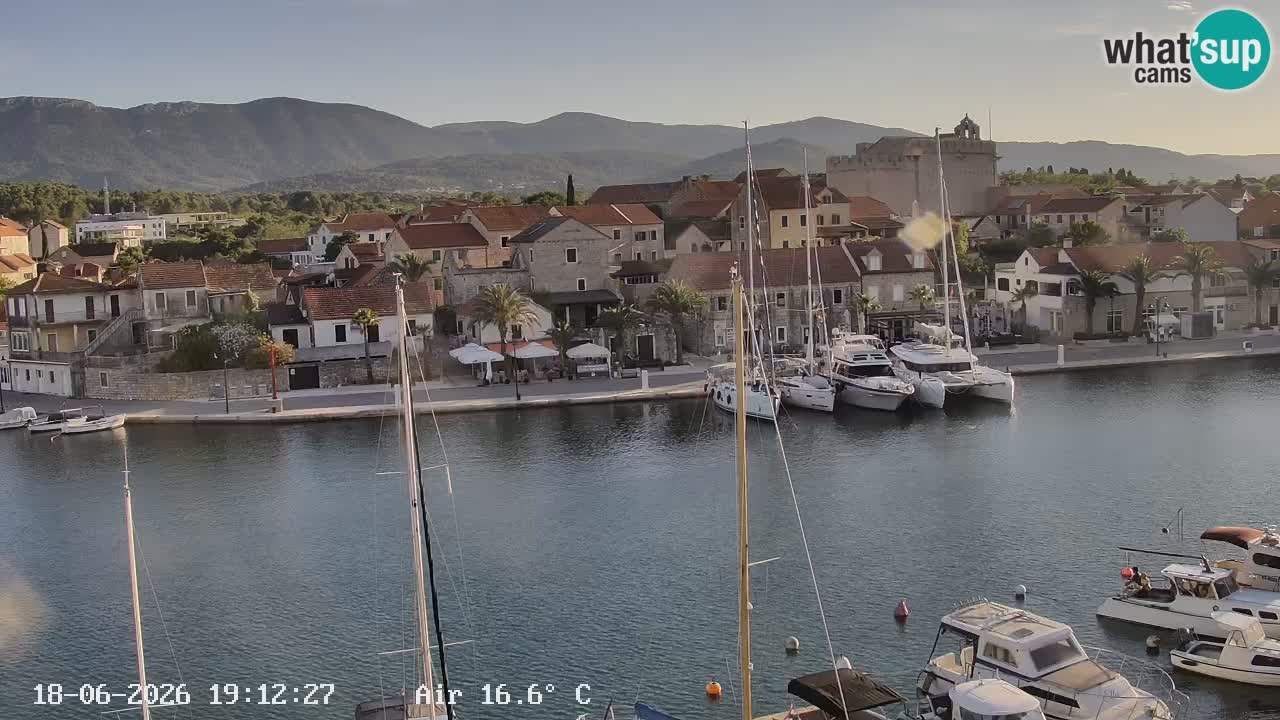 Webcam Vrboska marina | Hvar Insel | Dalmatien