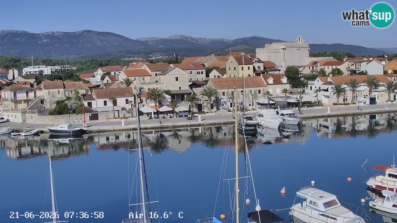 Livecam Hvar Vrboska marina | Île de Hvar | Dalmatia