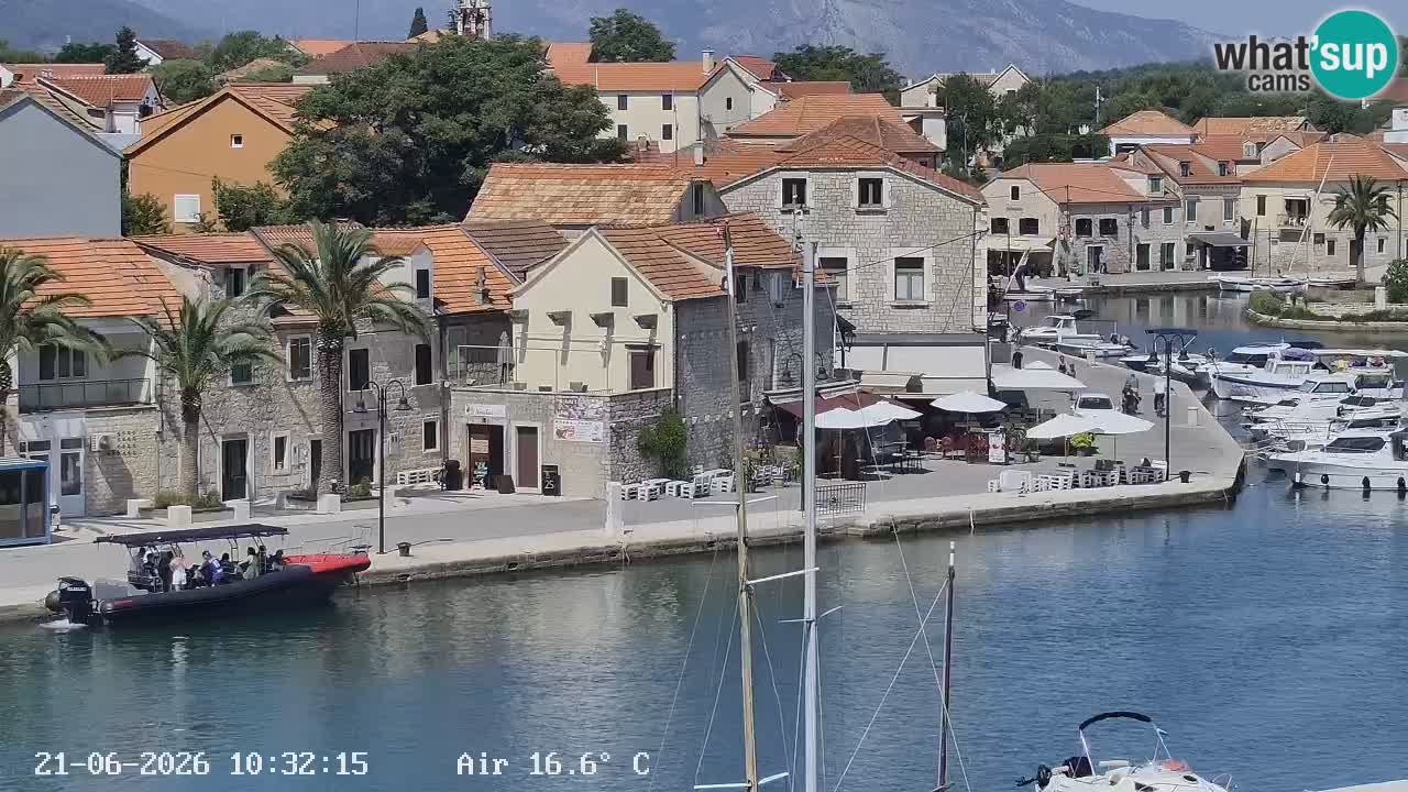 Livecam Hvar Vrboska marina | Île de Hvar | Dalmatia