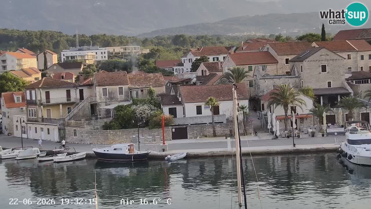 Webcam Vrboska marina | Hvar Insel | Dalmatien