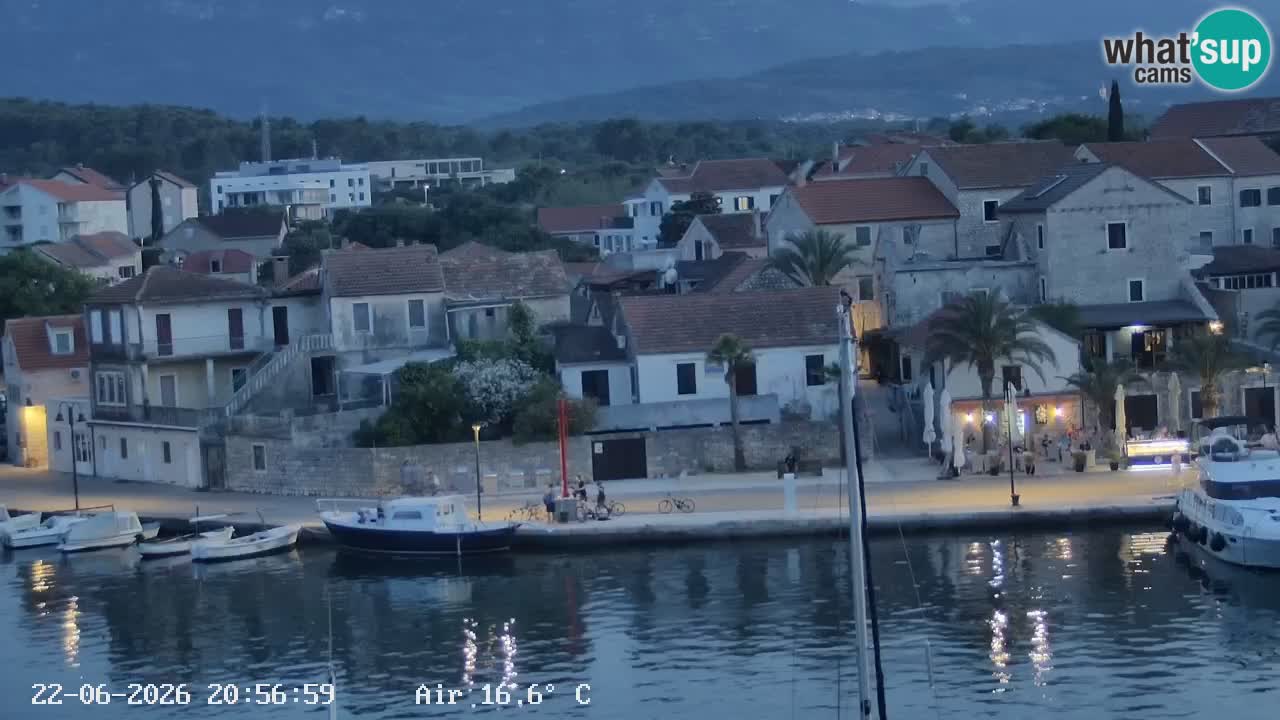 Webcam Vrboska marina | Hvar Insel | Dalmatien