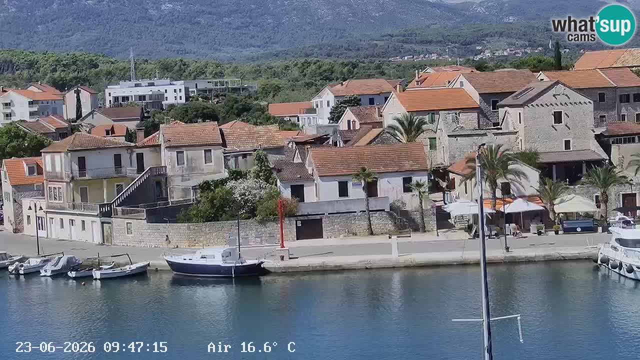 Webcam Vrboska marina | Hvar Insel | Dalmatien