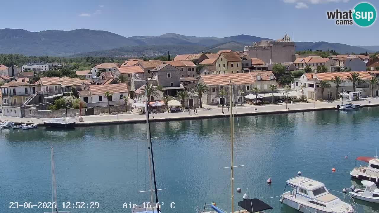 Livecam Hvar Vrboska marina | Île de Hvar | Dalmatia