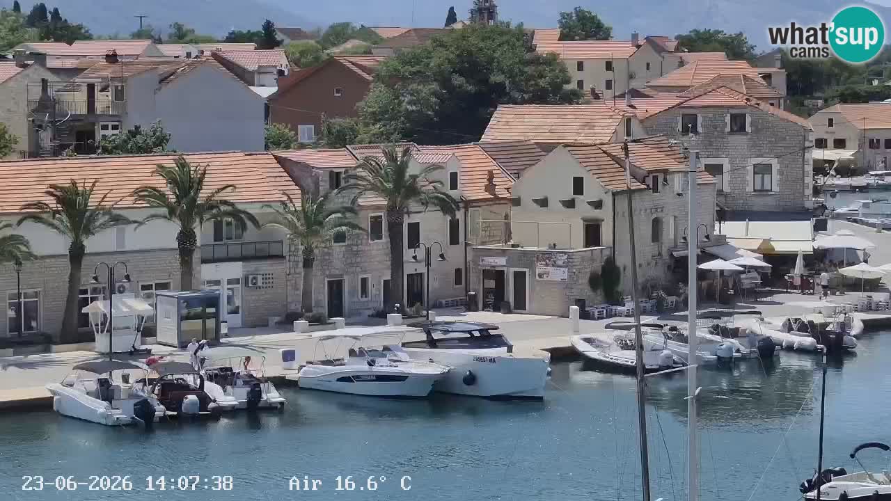 Webcam Hvar Vrboska marina | Dalmazia