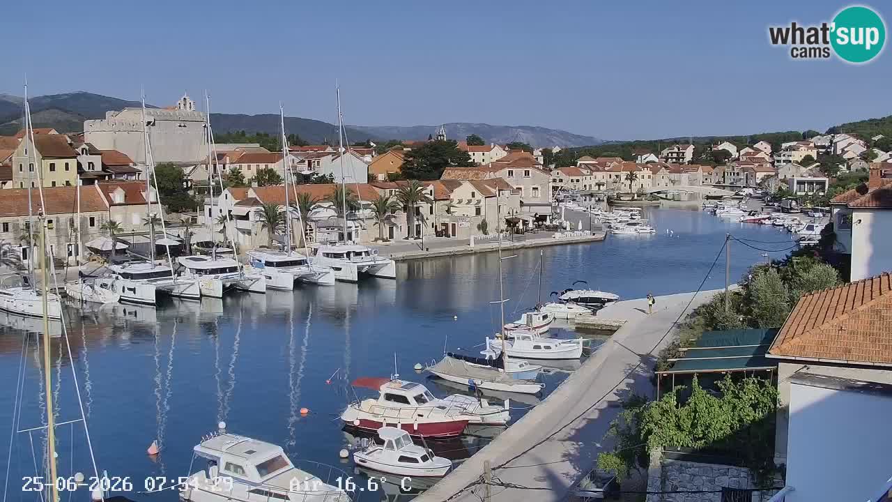 Livecam Hvar Vrboska marina | Île de Hvar | Dalmatia