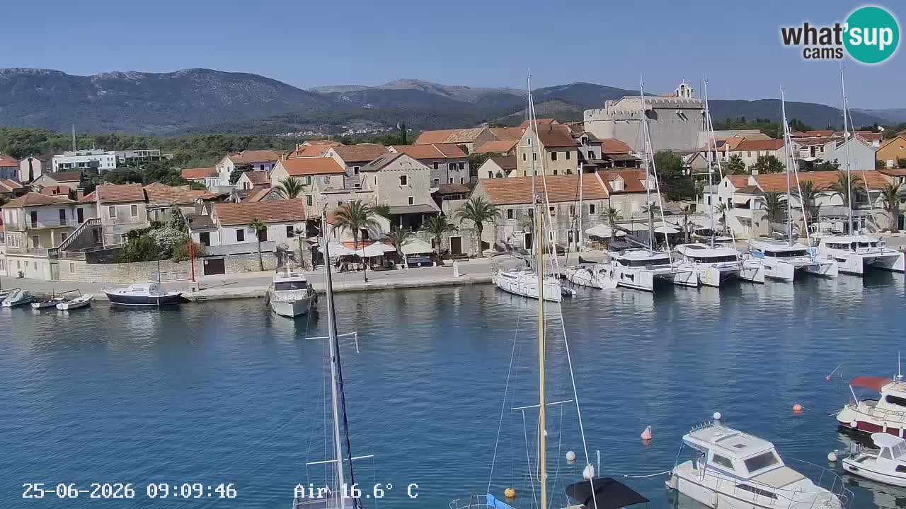 Webcam Vrboska marina | Hvar Insel | Dalmatien