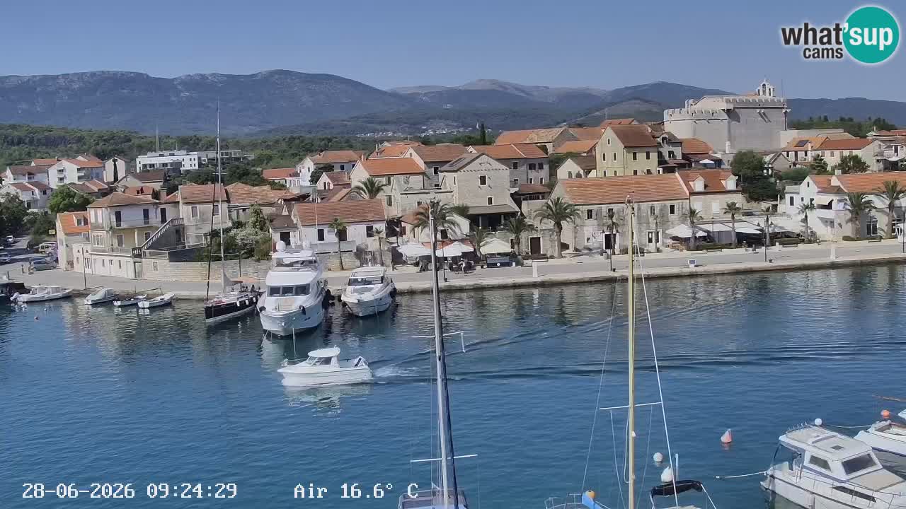 Livecam Hvar Vrboska marina | Île de Hvar | Dalmatia