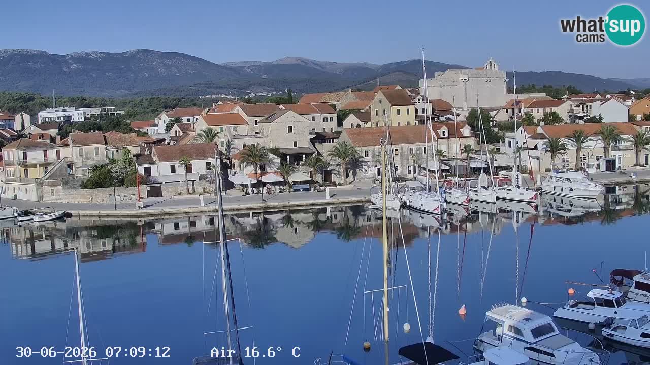 Livecam Hvar Vrboska marina | Île de Hvar | Dalmatia