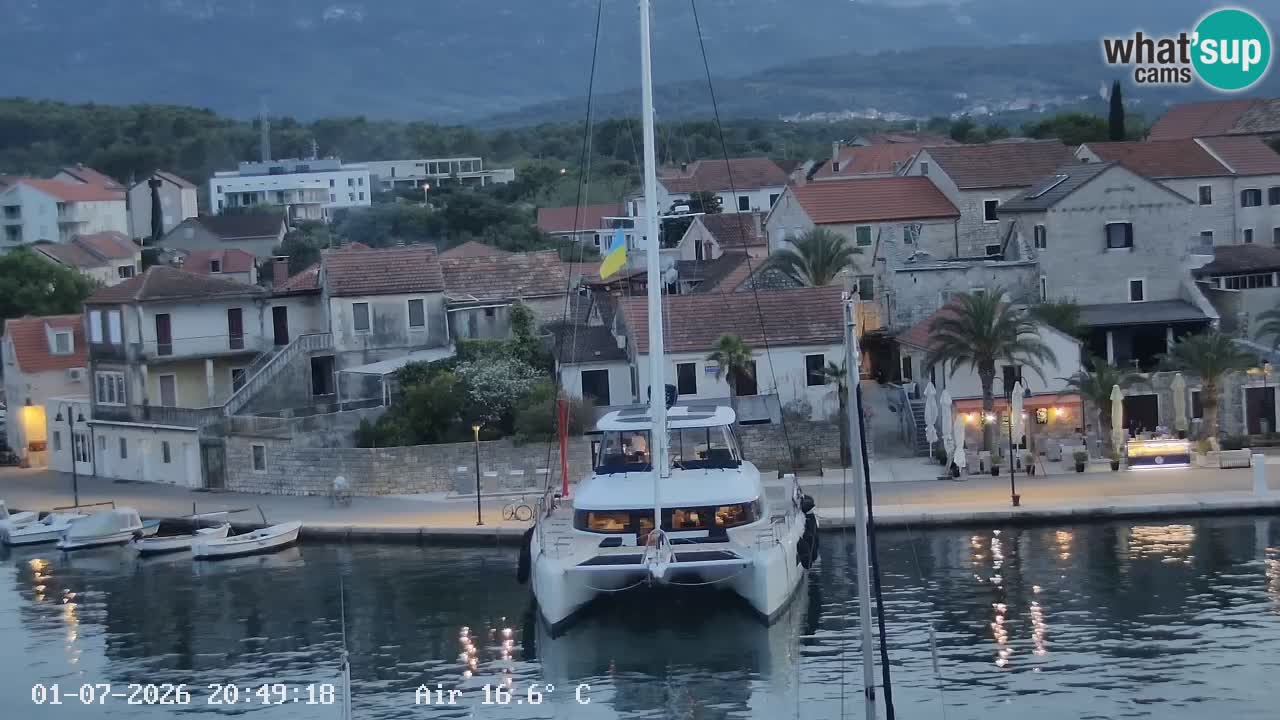 Webcam Vrboska marina | Hvar Insel | Dalmatien