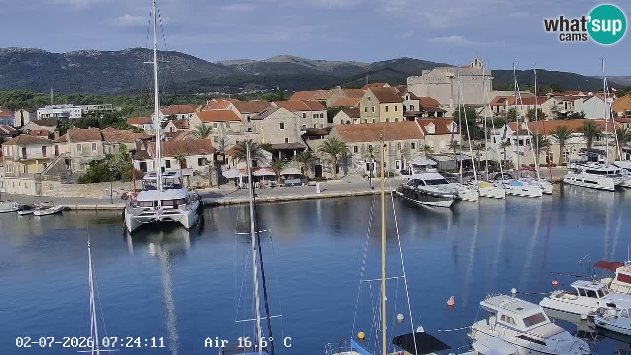 Webcam Vrboska marina | Hvar Insel | Dalmatien