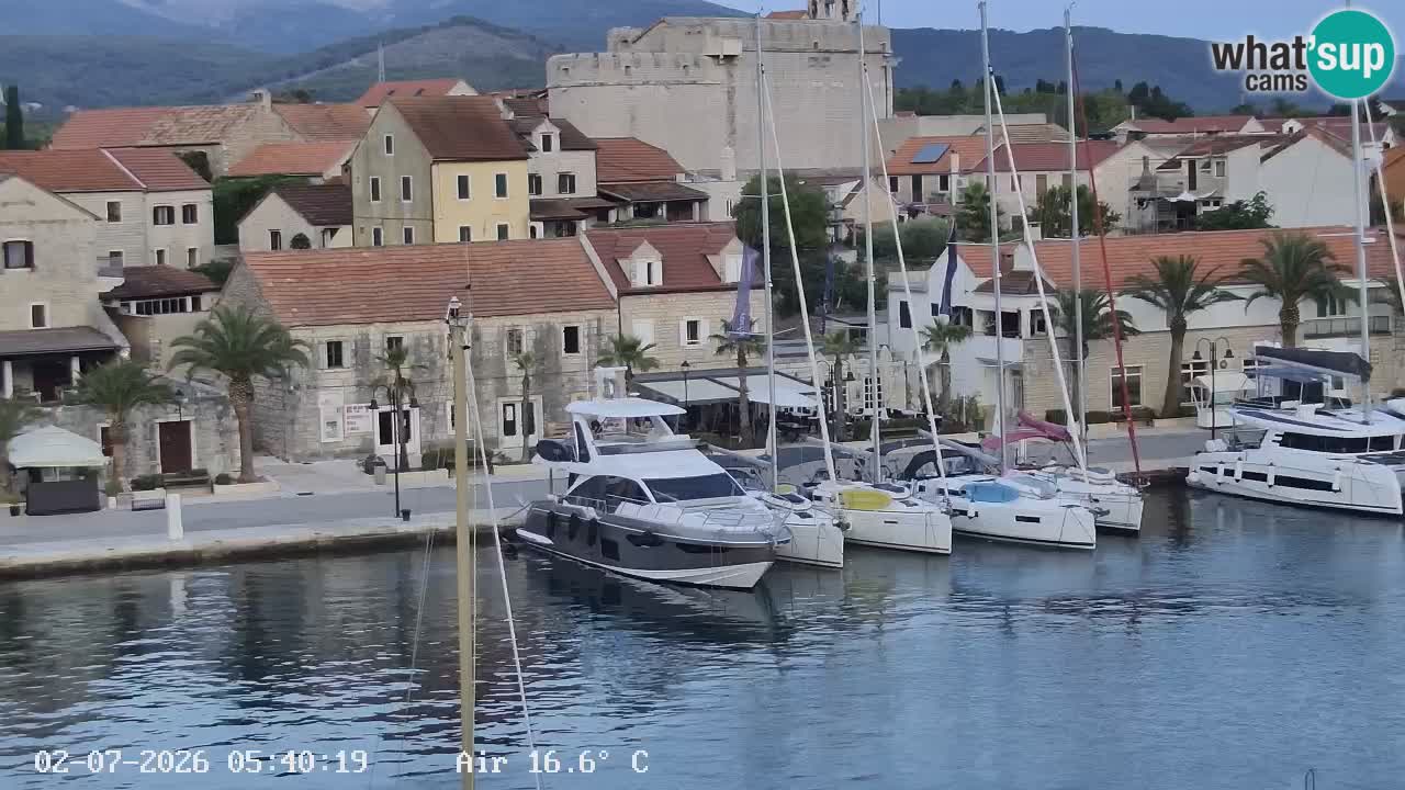 Webcam Vrboska marina | Hvar Insel | Dalmatien