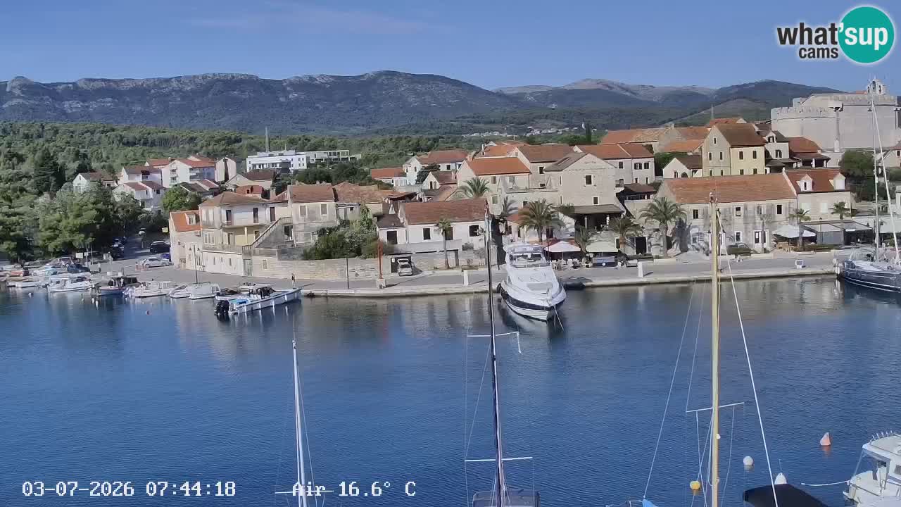Livecam Hvar Vrboska marina | Île de Hvar | Dalmatia