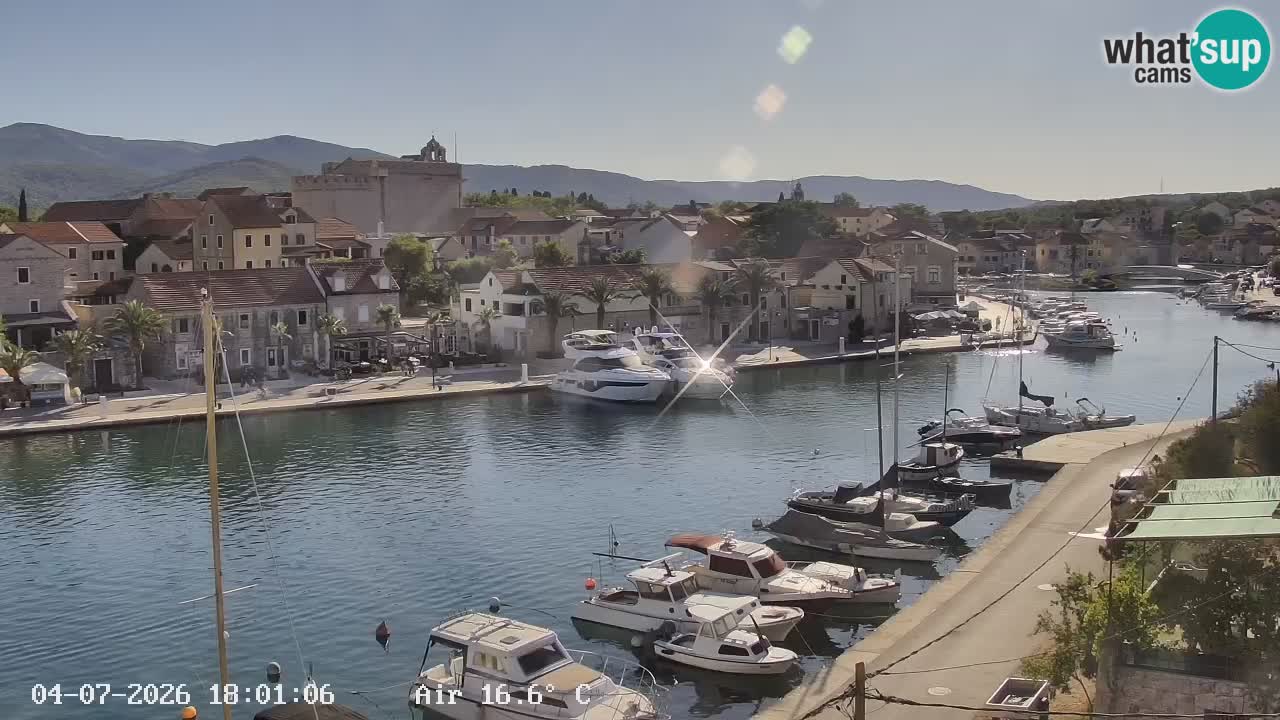 Livecam Hvar Vrboska marina | Île de Hvar | Dalmatia