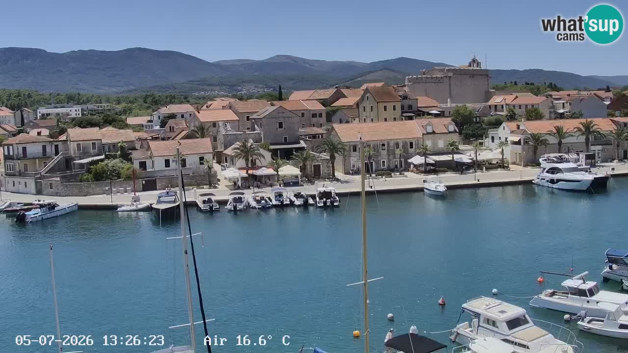 Livecam Hvar Vrboska marina | Île de Hvar | Dalmatia