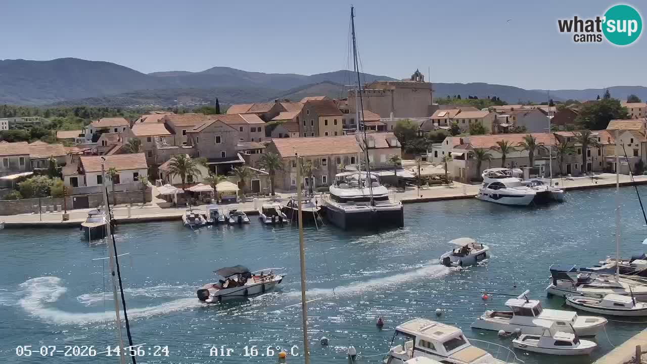 Webcam Vrboska marina | Hvar Insel | Dalmatien