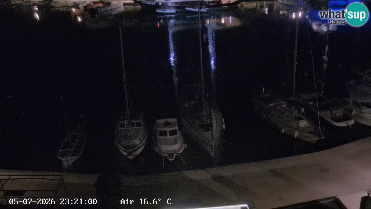 Webcam Vrboska marina | Hvar Insel | Dalmatien