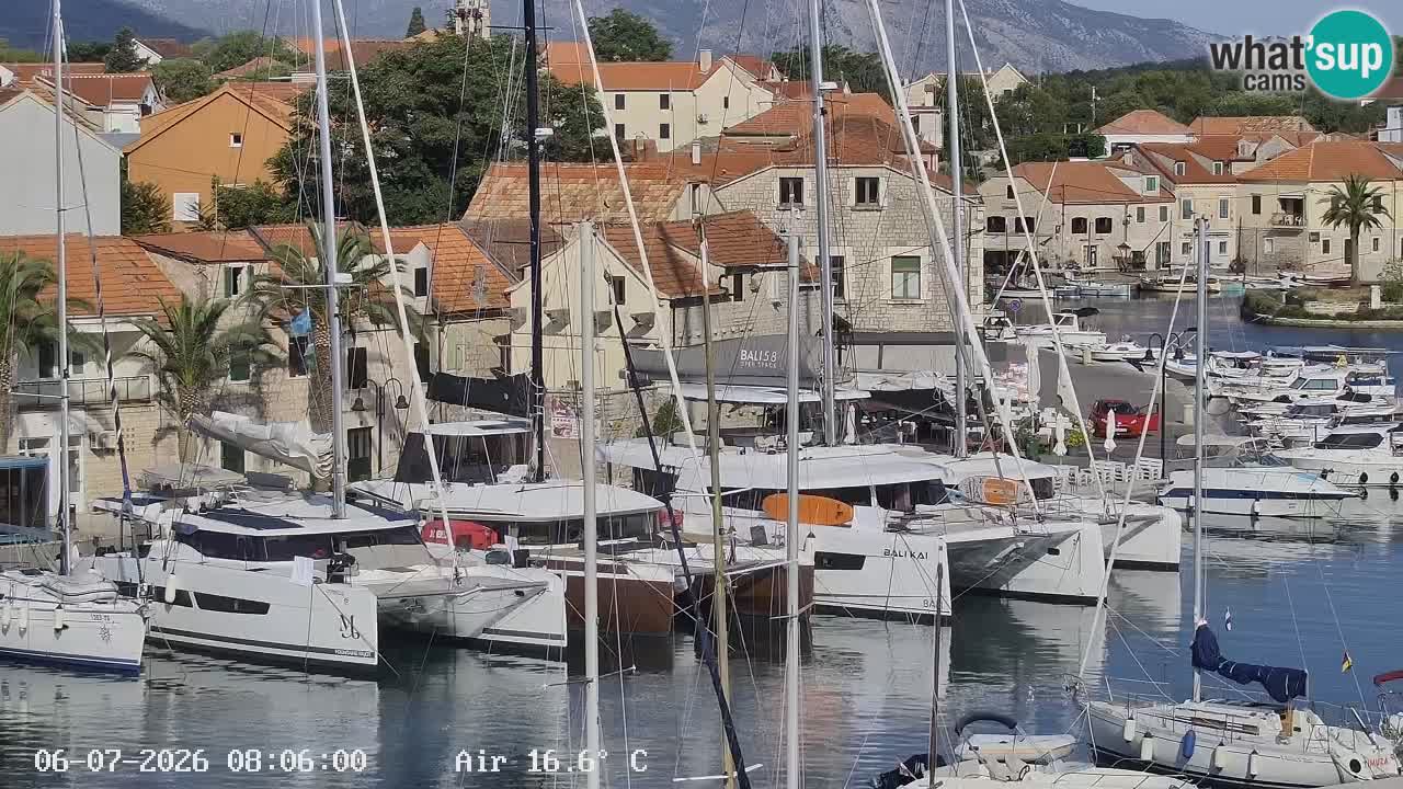 Livecam Vrboska marina | Hvar island | Dalmatia