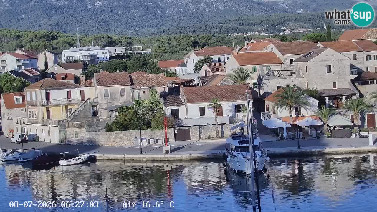 Webcam Vrboska marina | Hvar Insel | Dalmatien