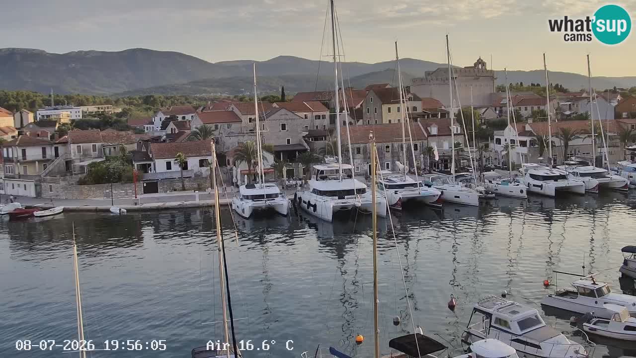 Livecam Hvar Vrboska marina | Île de Hvar | Dalmatia