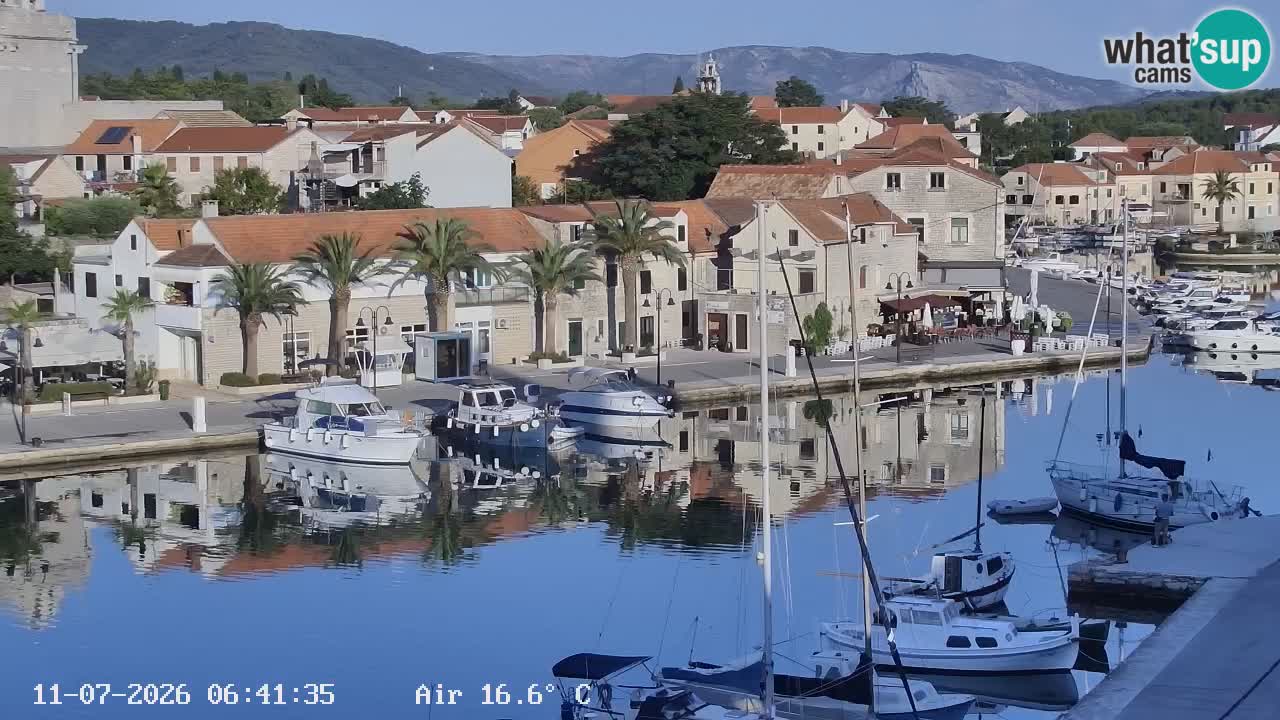 Livecam Hvar Vrboska marina | Île de Hvar | Dalmatia