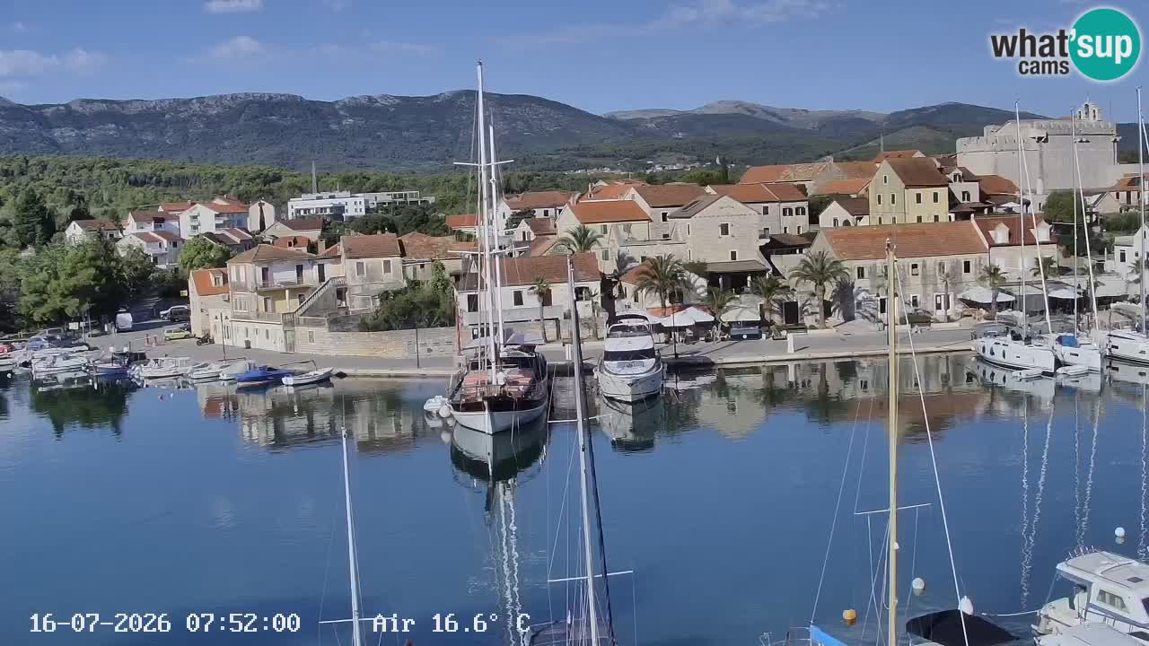 Webcam Vrboska marina | Hvar Insel | Dalmatien