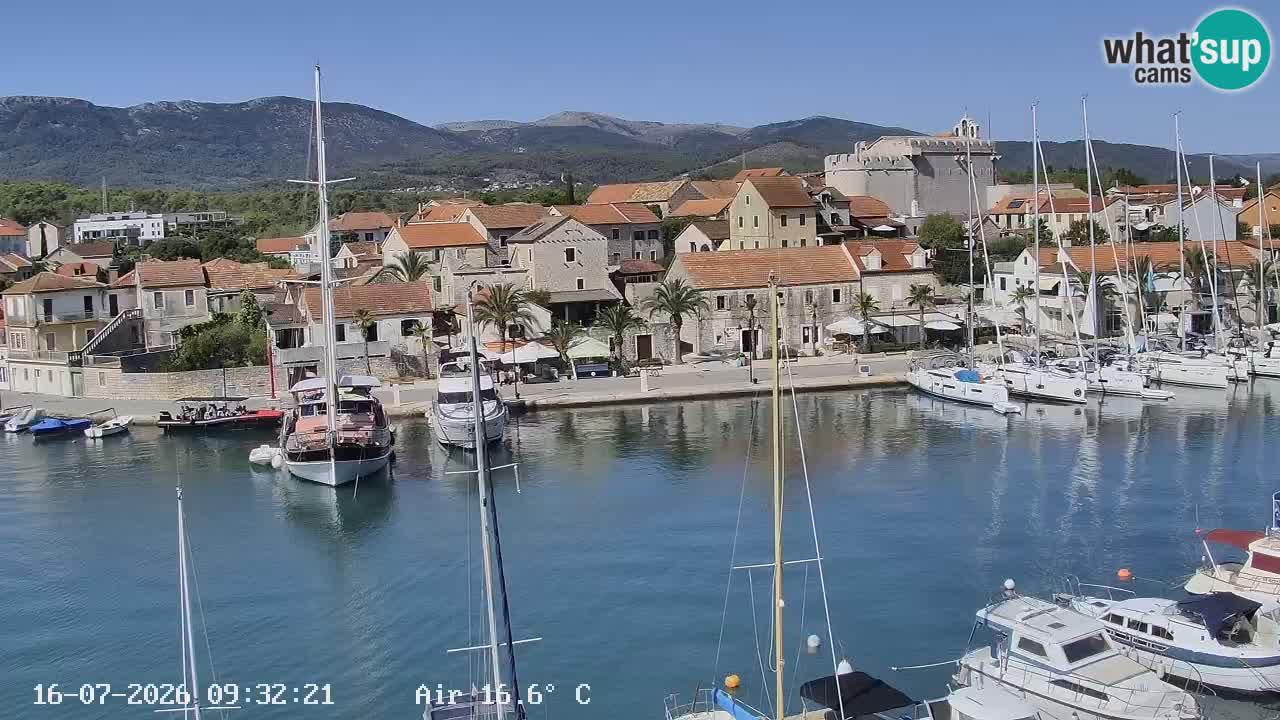 Webcam Vrboska marina | Hvar Insel | Dalmatien