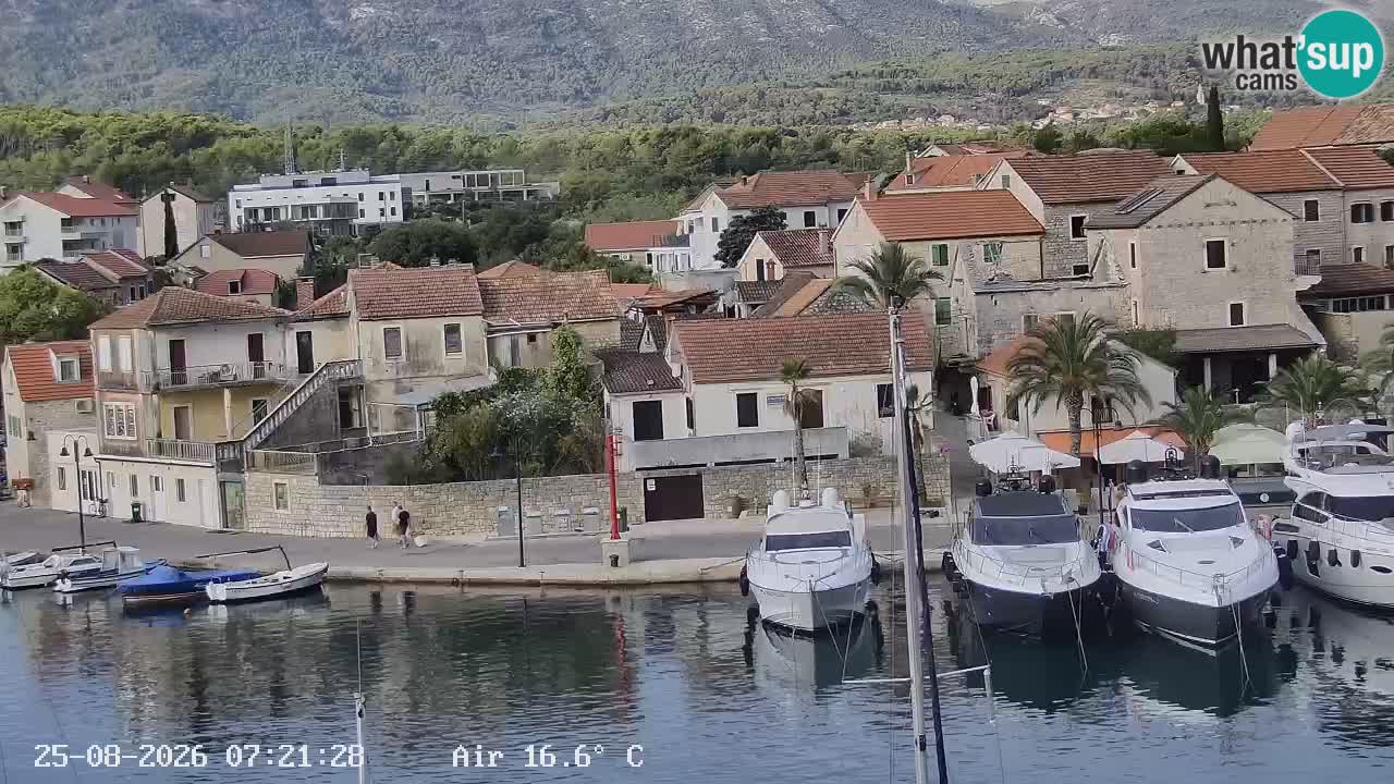 Livecam Hvar Vrboska marina | Île de Hvar | Dalmatia