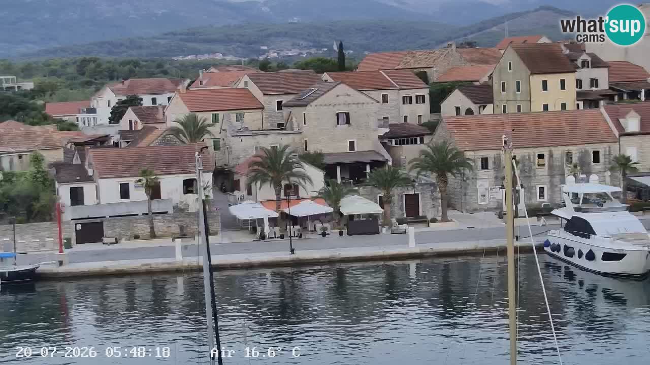 Livecam Hvar Vrboska marina | Île de Hvar | Dalmatia