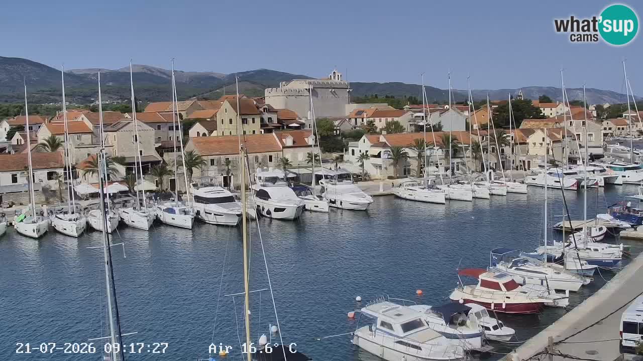 Livecam Hvar Vrboska marina | Île de Hvar | Dalmatia