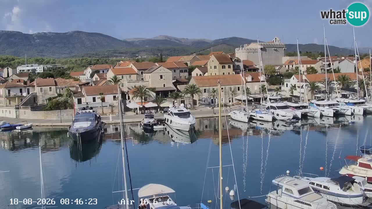 Livecam Hvar Vrboska marina | Île de Hvar | Dalmatia