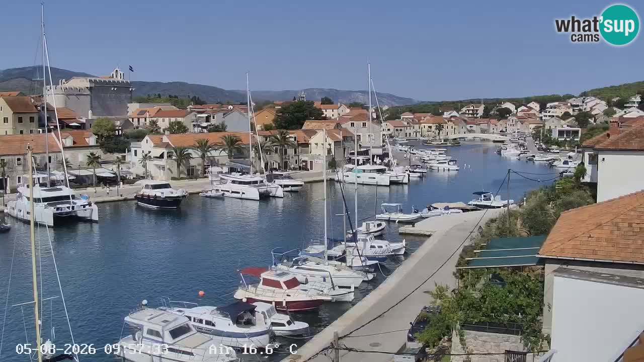 Livecam Hvar Vrboska marina | Île de Hvar | Dalmatia
