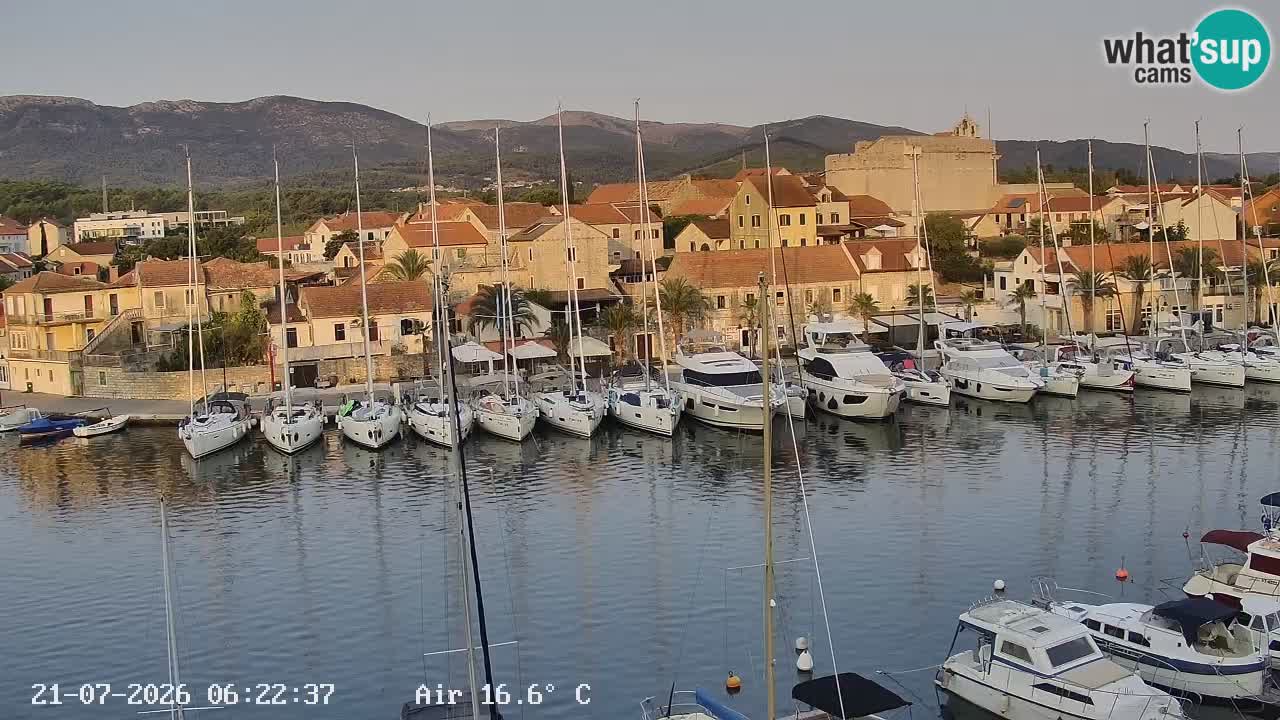 Livecam Hvar Vrboska marina | Île de Hvar | Dalmatia