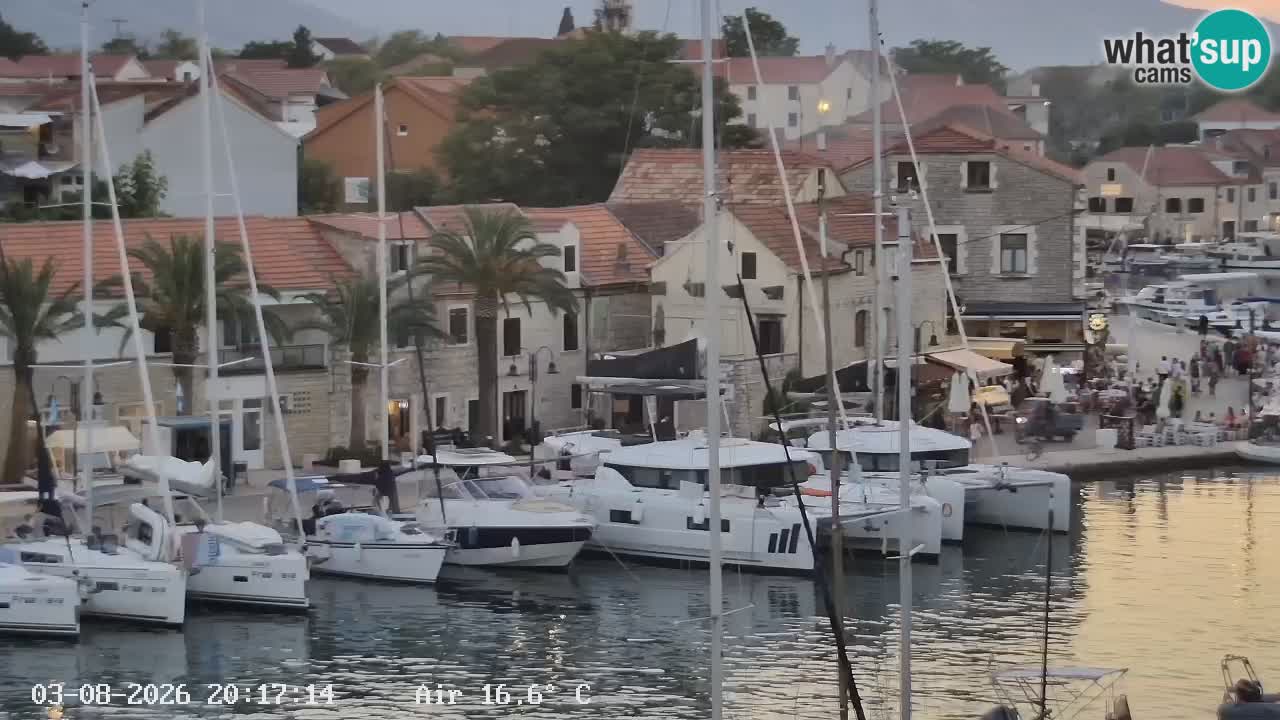 Livecam Hvar Vrboska marina | Île de Hvar | Dalmatia